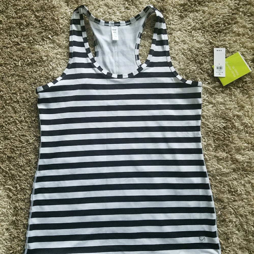 GAP Racer back stripe tank